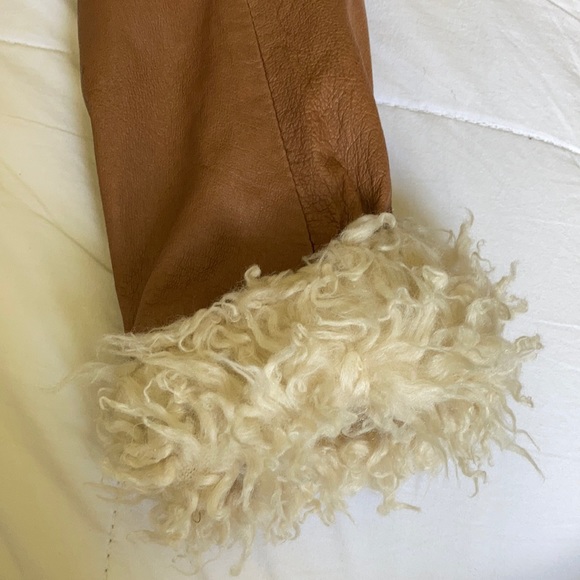 GRAB genuine leather Jacket w removable fur collar - Picture 7 of 14